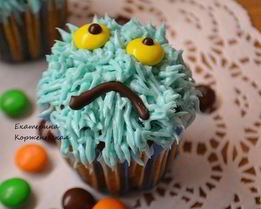 Тыквенные маффины с кремом Монстрики