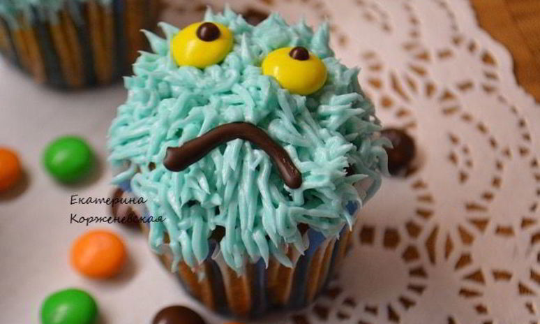 Рецепт тыквенных маффинов с кремом монстрики