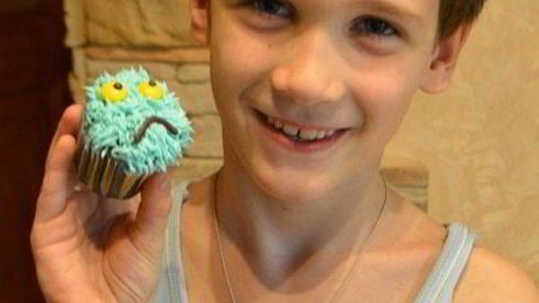 тыквенные маффины с кремом монстрики