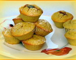 Яблочные маффины из рисовой муки