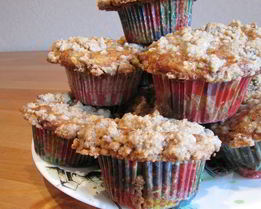 Яблочные маффины с корицей и штрейзелем