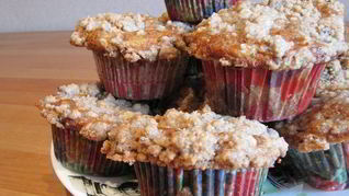 Яблочные маффины с корицей и штрейзелем