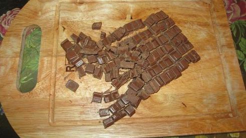 бананово-шоколадный манник