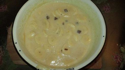 бананово-шоколадный манник