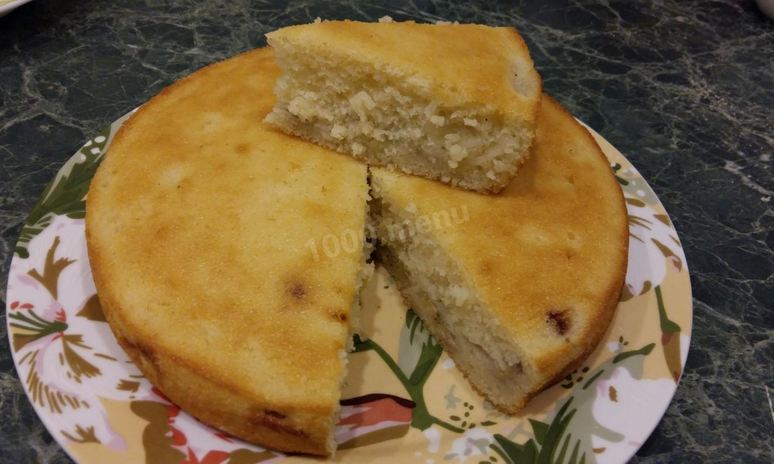 Рецепт бананового пирога манник