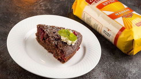 манник клюква в шоколаде