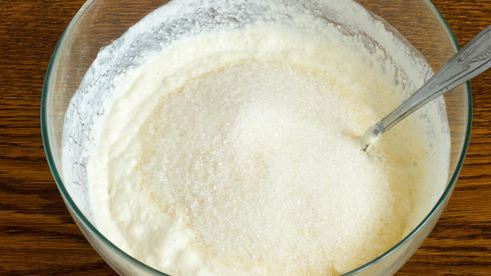 манник на кефире без яиц