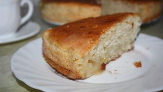 Постный манник с лимонной начинкой