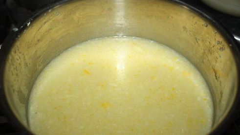 постный манник с лимонной начинкой