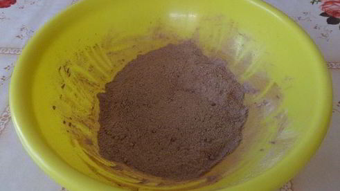 постный шоколадный манник с миндалем