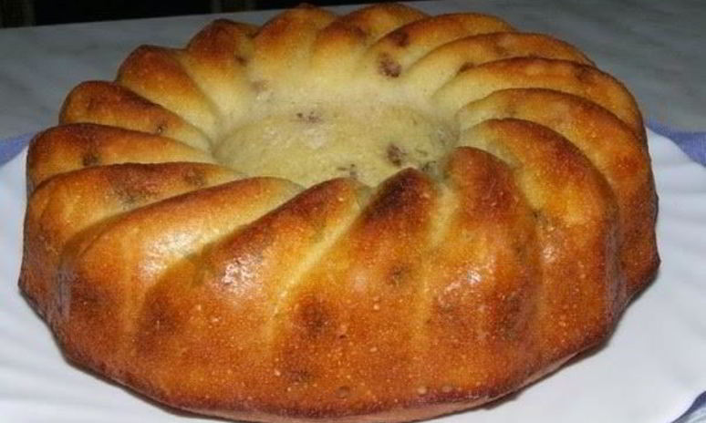 Рецепт простого манника на кефире с кокосовой стружкой без муки