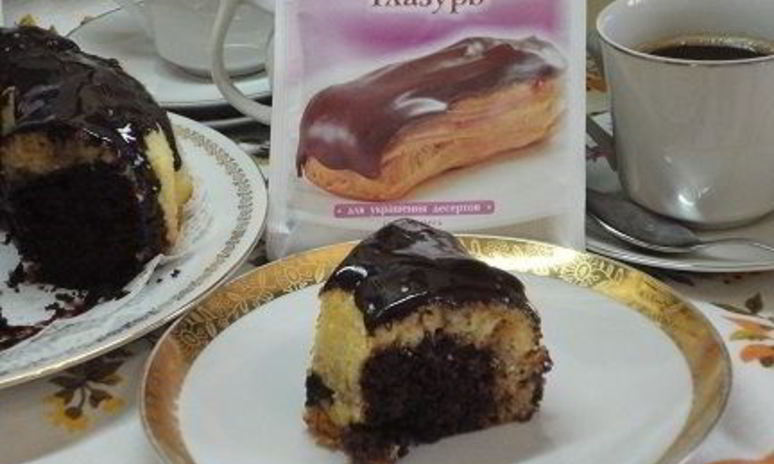 Рецепт шоколадна-лимонного манник