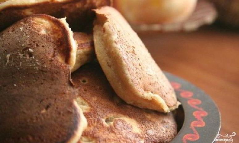 Рецепт диетических банановых оладий