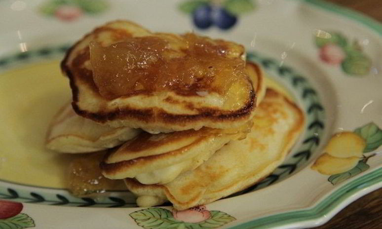 Рецепт имбирно-грушевых оладушки