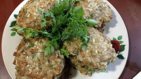 капустно-рисовые оладьи к завтраку