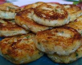 Картофельные оладьи с цветной капустой и зеленью