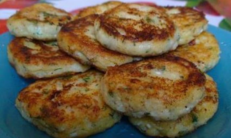 Рецепт картофельных оладий с цветной капустой и зеленью