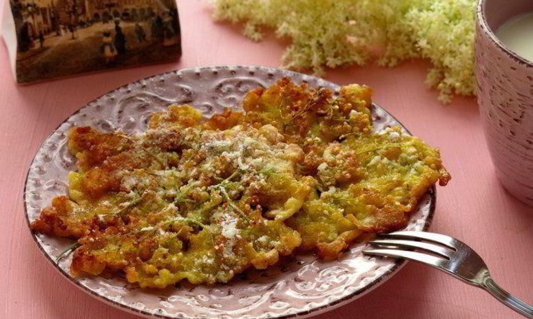 Рецепт косматице оладьи из цветов черной бузины