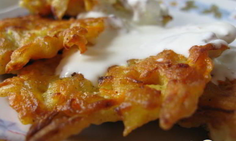 Рецепт луковых оладий