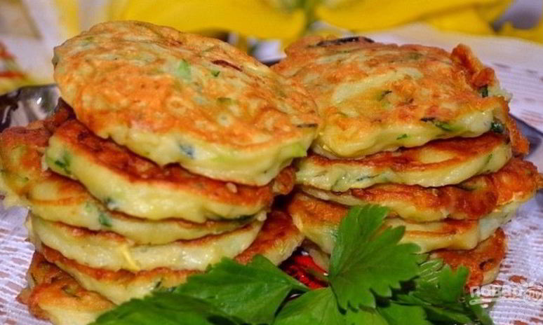 Рецепт оладушек из кабачков