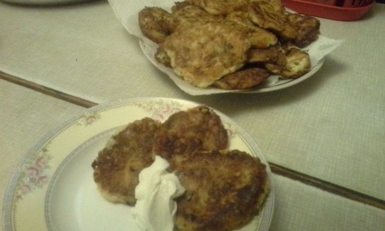 Рецепт оладий из кабачков с сыром и петрушкой