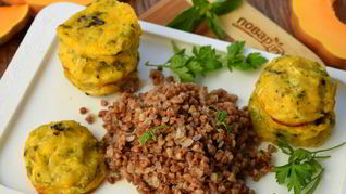 Оладьи из кабачков с тыквой в духовке