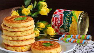 Оладьи из сладкой кукурузы