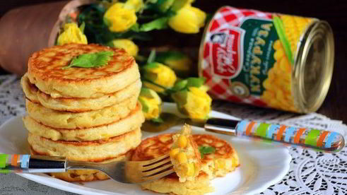 оладьи из сладкой кукурузы