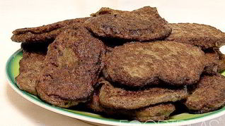 Оладьи из свиной печени