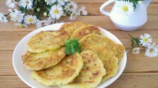 Оладьи из тыквы и кабачков