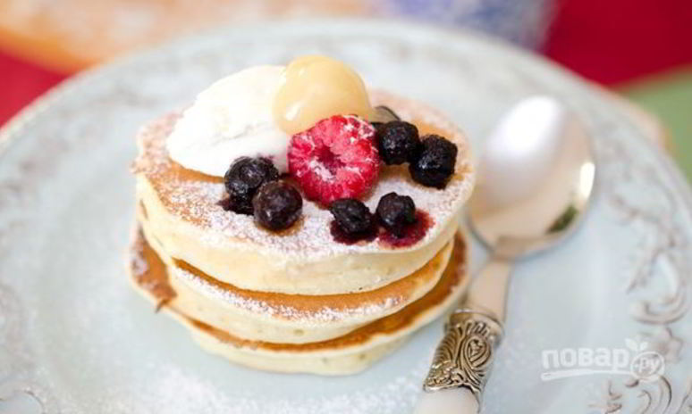 Рецепт оладий на сметане с яблоками