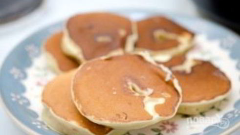 оладьи на сметане с яблоками