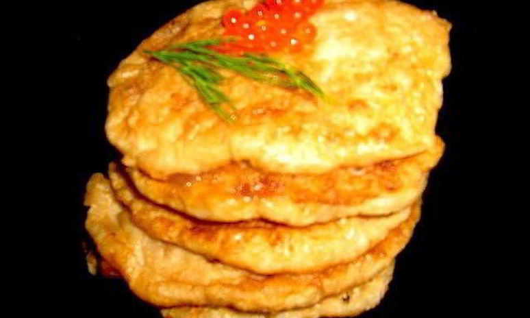 Рецепт оладий оригинальных из лососевых молок