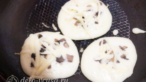 оладьи с грибами