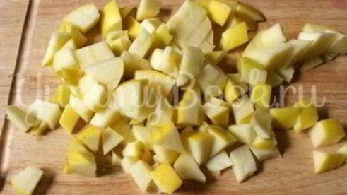 оладьи с яблоком