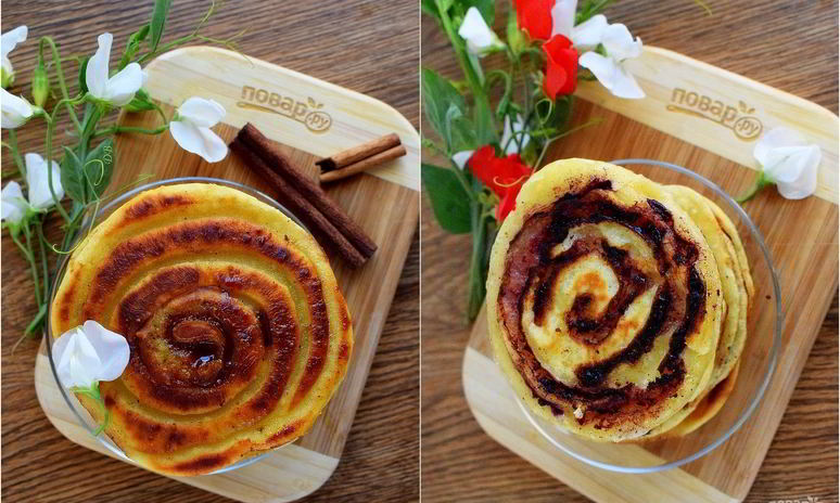 Рецепт оладий спиральки