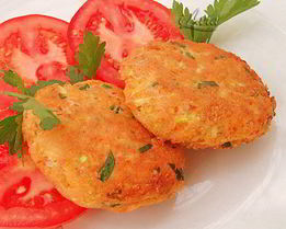 Овощные оладьи с миндалем