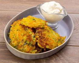 Овощные оладьи с тимьяном