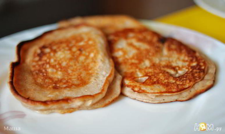 Рецепт овсяных оладий с кусочками шоколада