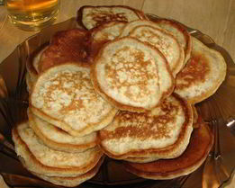 Овсяные оладьи с лимонным соком