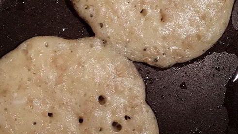 овсяные оладьи с яйцом-пашот