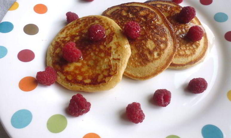 Рецепт цельнозерновых оладий с отрубями