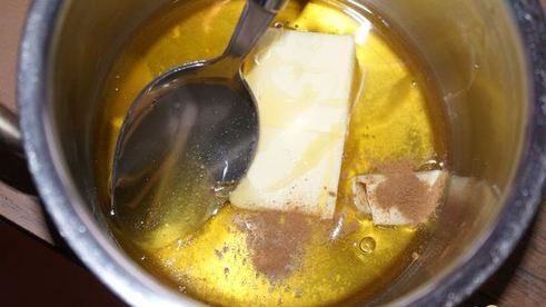 тыквенные оладьи с медовыми орехами