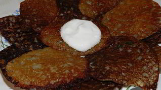 Заварные картофельные оладьи