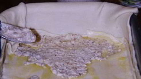 пахлава из слоеного теста