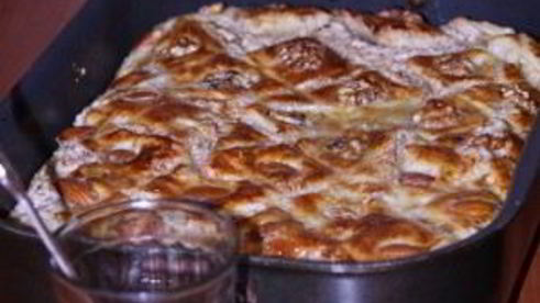 пахлава из слоеного теста