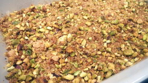 пахлава с фисташками и апельсиновой водой