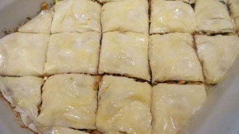 пахлава с фисташками и апельсиновой водой