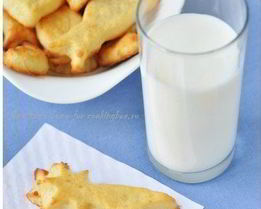 Детское творожное печенье с ванилью