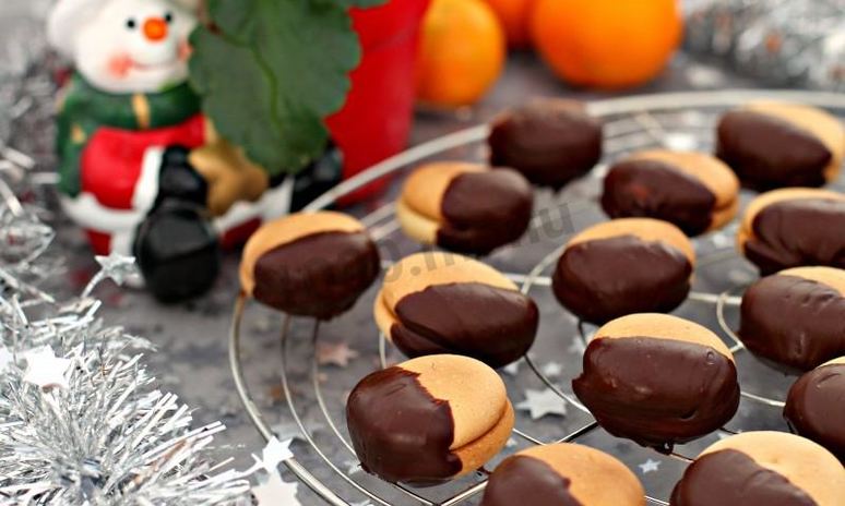 Рецепт двойного печенья с начинкой в шоколаде